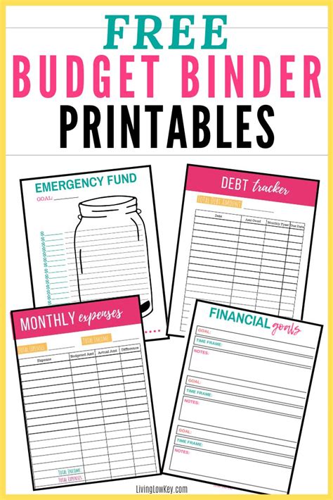 Free Budget Binder Printables Make Saving Money Easy Free Budget