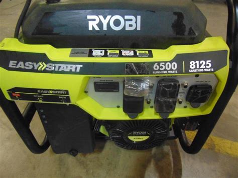 ryobi  watt gasoline powered portable generator   shutdown sensor rys mn home