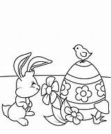 Easter Chick Coloring Pages Printable Cute Bunny Print Egg sketch template