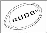 Rugby Ball Colouring Pages Drawing Coloring Print Sheets Colour Football Drawings Kids Templates Activityvillage Player Pencil Sports Cup Cake Explore sketch template