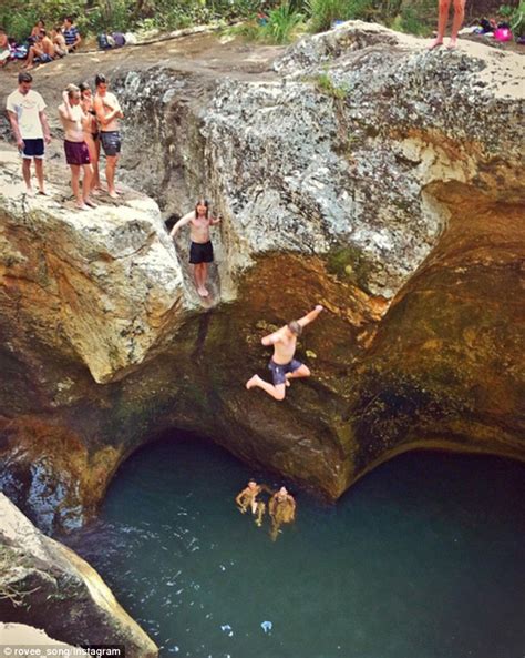 fears for tourists jumping into heart shaped waterhole in killarney