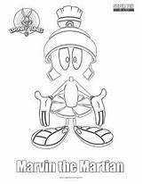 Marvin Martian Looney Tunes sketch template