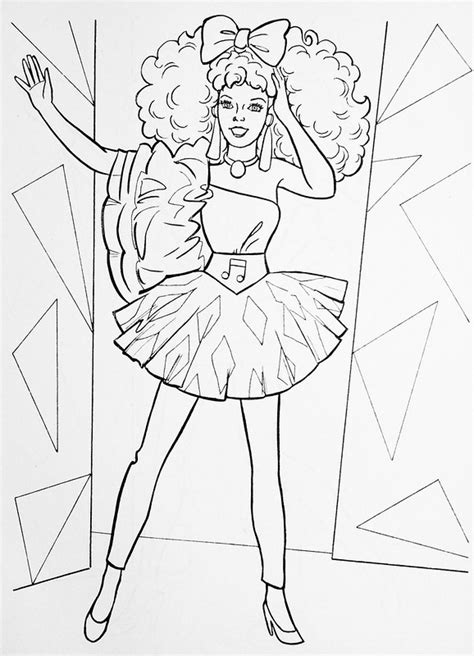 barbie   rockers diva fashion illustration flickr coloring