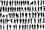 People Silhouette Human Shadow Silhouettes Vector Figure Figures Photoshop Scale Vectors Walking Cliparts Clipart Business Businessmen Clip Google Graphics Box sketch template
