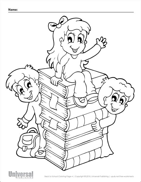 school coloring pages  printables universal publishing