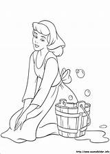 Aschenputtel Malvorlagen Cinderella Cleaning sketch template
