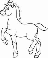 Foal Animali sketch template