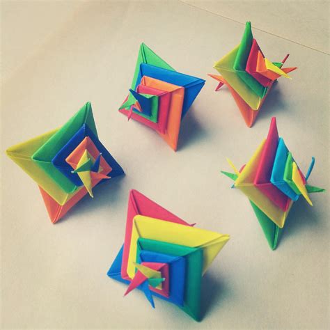 modular origami spiral   madsoulchild  deviantart