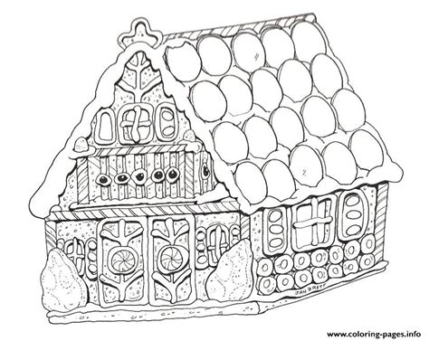 printable gingerbread house coloring pages printable