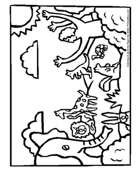 sixth day prek  bible creation story coloring pages bible