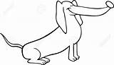 Dachshund Coloring Pages Dog Weenie Getcolorings Clipart Color Hot sketch template
