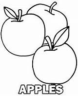 Coloring Apples Three Pages Fruit Print Sheet Apple Kids Printable Color Fruits Topcoloringpages Children sketch template