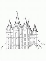 Lds Salt Temples Mormon Bountiful Cliparts Coloringhome Symbols sketch template
