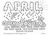 April Coloring Pages Showers May Bring Flowers Fools Printable Getcolorings Color Sheets Sheet Print sketch template