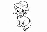 Kucing Sketsa Mudah Broonet sketch template