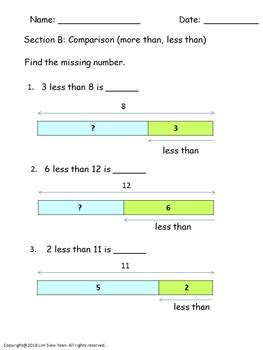 multiplication division worksheets   grade bar modelstape