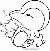 Cyndaquil Pokemon Coloring Pages Drawing Getcolorings Color Getdrawings sketch template