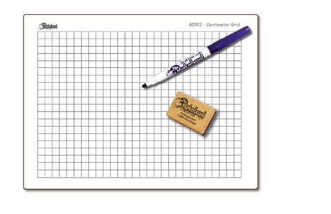 centimeter graph grid double sided dry erase    student whitebo