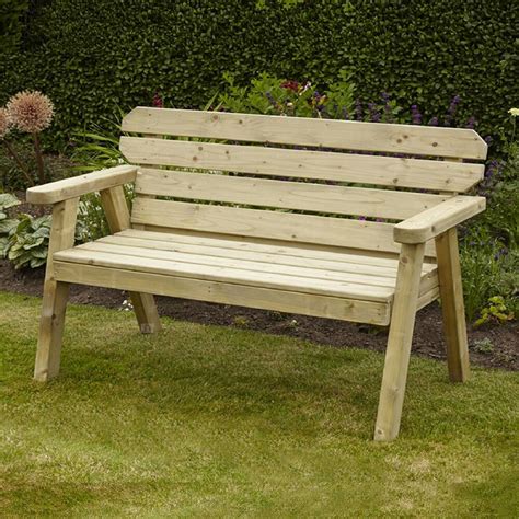 exmouth  seater wooden garden bench ft pressure treated