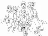Poppins Mary Coloring Returns Pages Disney Dribbble Bicycle 2d sketch template