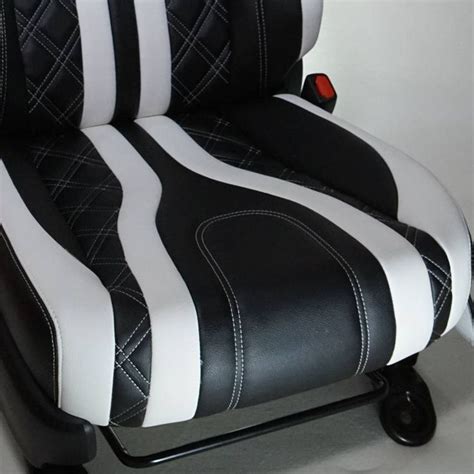 white black  grey custom interior seats car interior upholstery