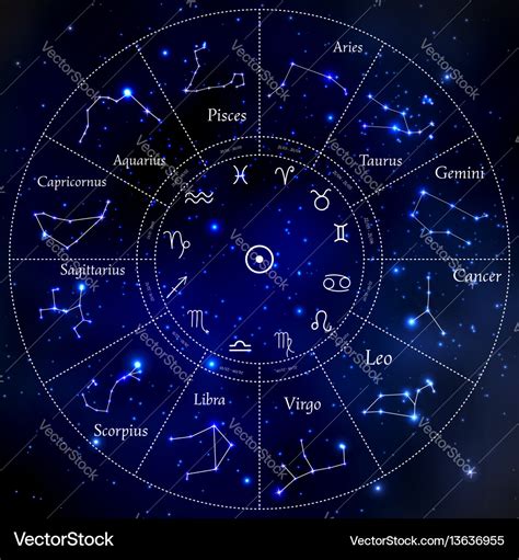 zodiac constellations set royalty  vector image