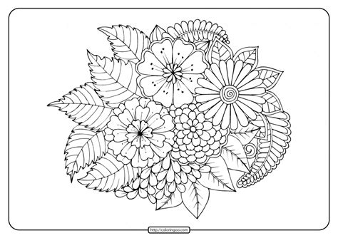 flowers coloring pages  print