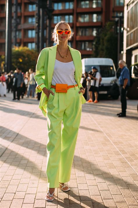 Pin By Jeanne Harper On Fashion High Fashion Street Style Neon