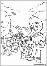 Paw Patrol Pages Coloring Color Online Printable Print Coloringpagesonly sketch template