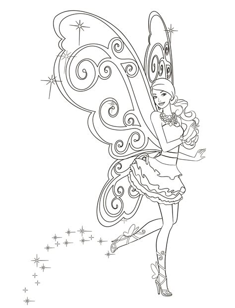 princess  fairy coloring pages