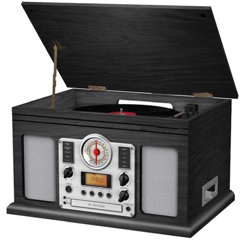 lenoxx cdc vinyl turntable tape player cd burner rec