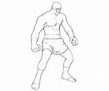 Street Fighter Sagat Abilities Coloring sketch template