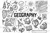 Geography Doodle Deckblatt Erdkunde Geografie Doodles Geographie Webbanners Voor Kritzeln Reeks Materiaal Uitstekende Gliederung Stijl Krabbel Notebook Equipments Mathe Schule sketch template