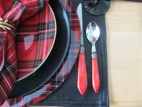 the welcomed guest tartan christmas tablescape