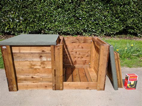 wooden compost bin system archwood greenhouses
