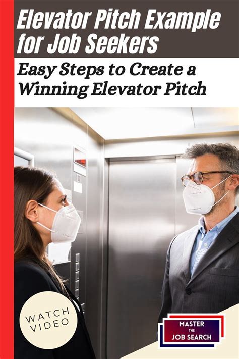 easy steps  create  winning elevator pitch job seeking master