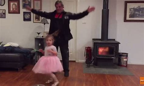 grandfather and his ballerina granddaughter dance to let it go daily mail online