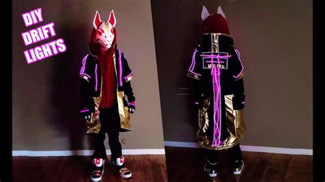 diy fortnite drift costume lights youtube