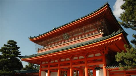 heian shrine pictures view  images  heian shrine