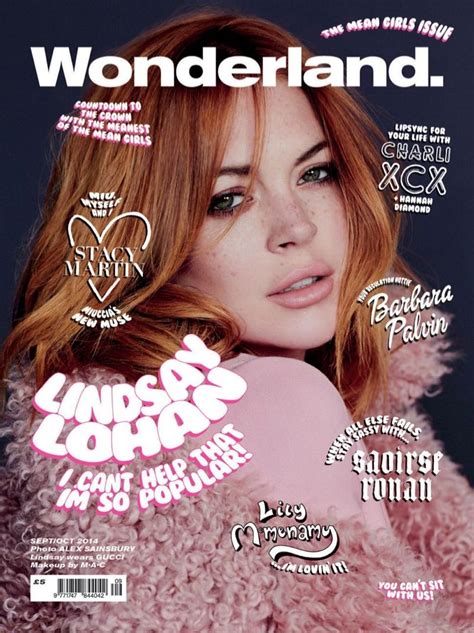 Lindsay Lohan Barbara Palvin And More Pose For Wonderland’s