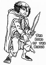 Frodo Baggins Dibujos Colorironline sketch template