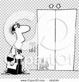 Clip Elevator Businessman Waiting Outline Illustration Cartoon Rf Royalty Toonaday sketch template