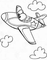 Coloring Pages Kids Airplane Jet Plane Air Printable Whit Face Drawing Transportation Print Airplanes Car Cars Color Colouring Shape Sheet sketch template