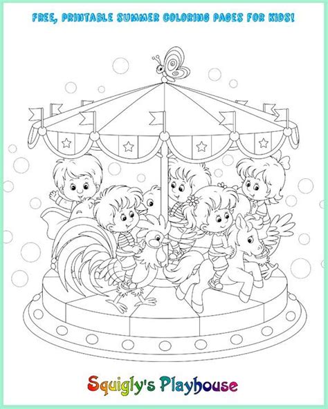 summer coloring pages  kids coloring pages  kids summer