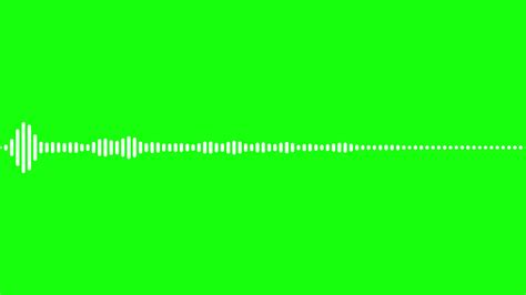 audio wave  frequency digital animation effect  movement  green