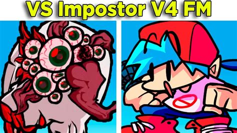 fnf vs monochrome impostor impostor v4 fnf mod among us game videos