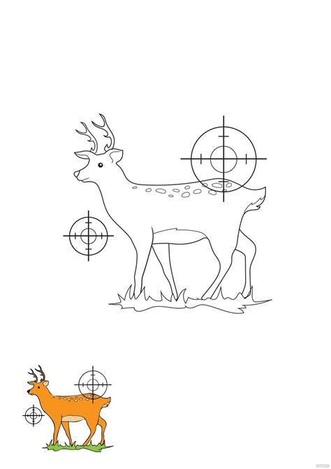 deer hunting coloring page    templatenet