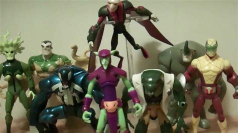 spectacular spiderman villains toy reviews youtube