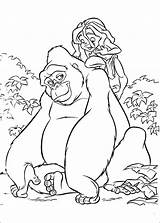 Tarzan Coloring Pages Disney Printable Book Kids Info Coloriage Index sketch template