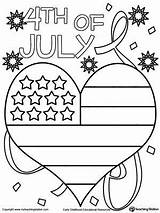 Fourth July Pages Coloring Preschoolers Getcolorings Usa sketch template